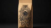 coffee-bag-with-ornate-floral-design